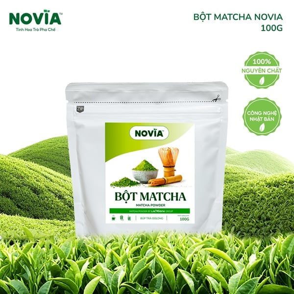 Bột Matcha Novia Xanh